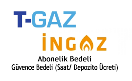 İngaz T-Gaz İnegöl Doğalgaz Abonelik ve Güvence Bedelleri 2025
